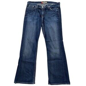 BKE Drew Jeans Stretch 34x31.5 Bootcut Midrise BK19117R Blue